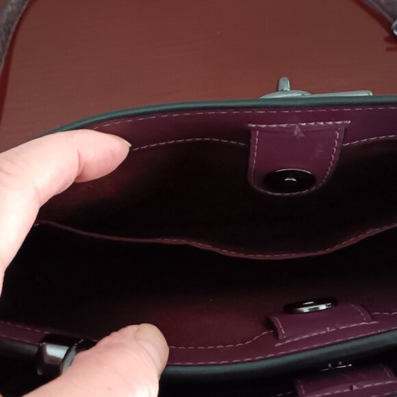 Coach leather lane carryall  satchel - Picture 11 of 16